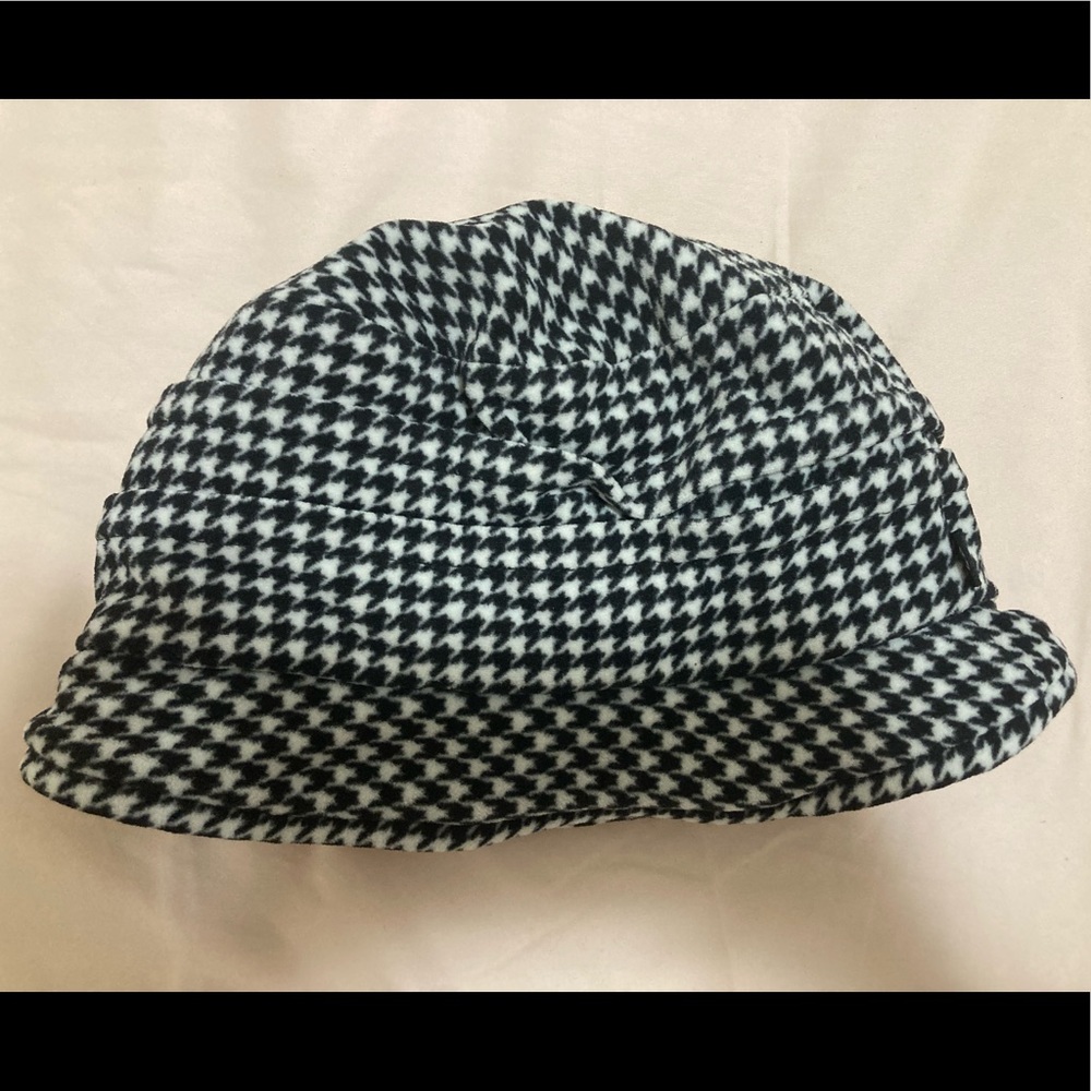 Houndstooth Fleece Winter Hat from Isotoner